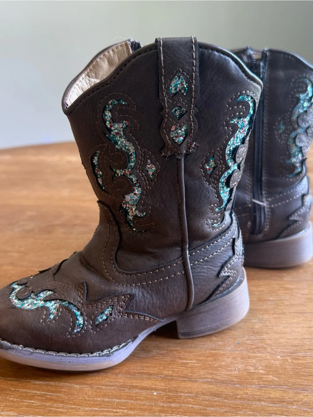 Roper Toddler Glitter Gypsy Western Boots Size 7